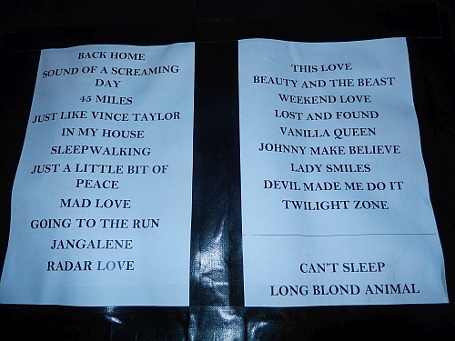 Golden Earring acoustic setlist May 11, 2015 Zoetermeer - Stadstheater